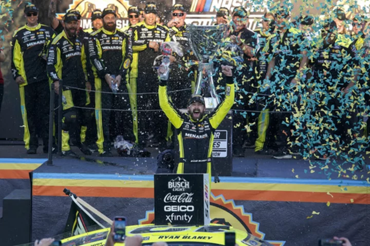 Ryan Blaney helps Roger Penske celebrate 1st back-to-back NASCAR championships in storied career