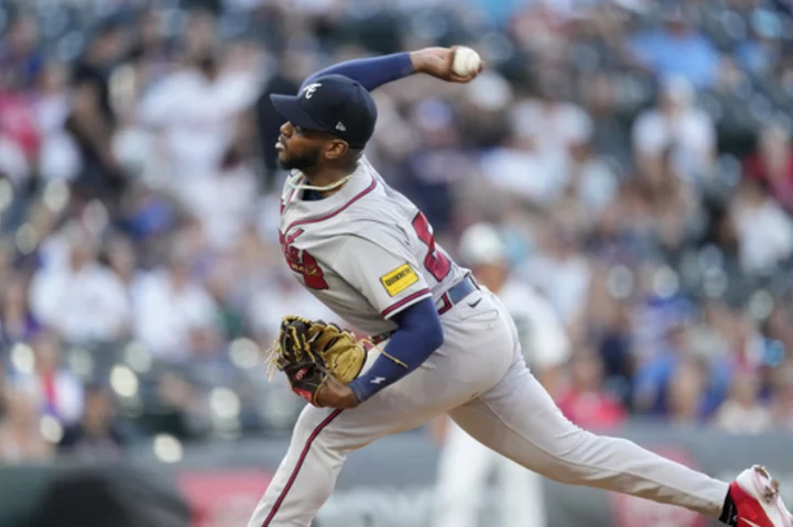 Vines' strong outing in big league debut leads Braves past Rockies 7-3