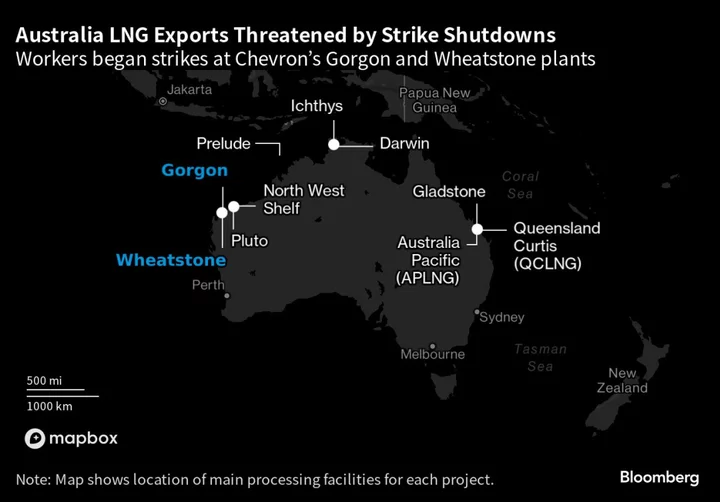 Chevron Asks Regulator to Intervene in Australia LNG Strikes