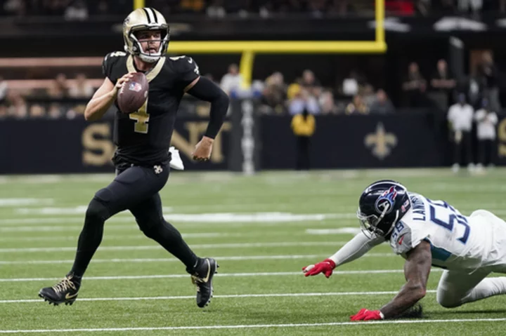 Derek Carr's New Orleans debut is a success as the Saints edge the Titans 16-15