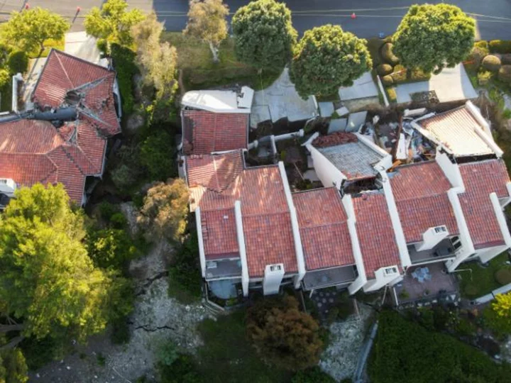 Residents evacuated as homes slide down Los Angeles County hillside following 'significant land movement'