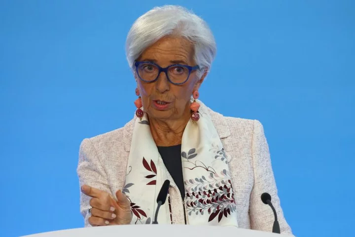 ECB's Lagarde says latest growth data 'encouraging'