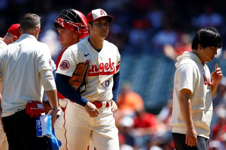 Angels ace Ohtani departs mound early with arm fatigue