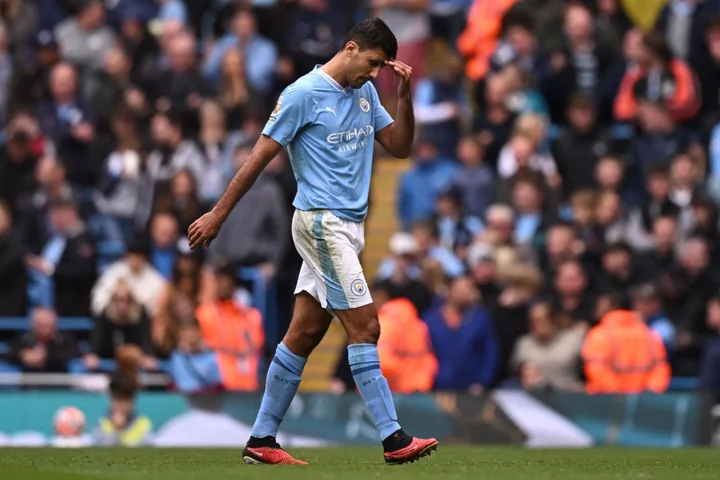 No arm around the shoulder – Pep Guardiola counts the cost of Rodri red card