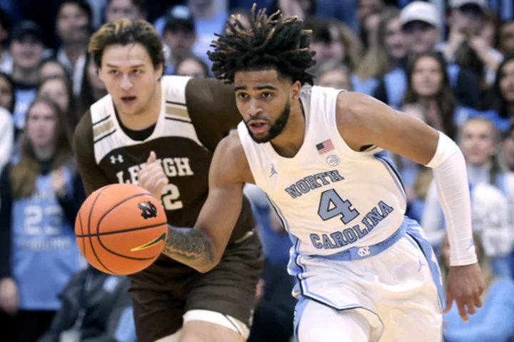 Bacot, Davis get 22 points each to lift No. 19 North Carolina over Lehigh 90-68