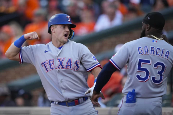 Texas' shaky bullpen escapes late as Rangers hold off Orioles 3-2 to open ALDS