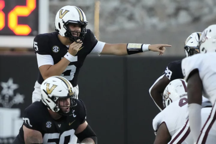 Swann throws 2 TD passes to Sheppard, Vanderbilt beats Alabama A&M 47-13