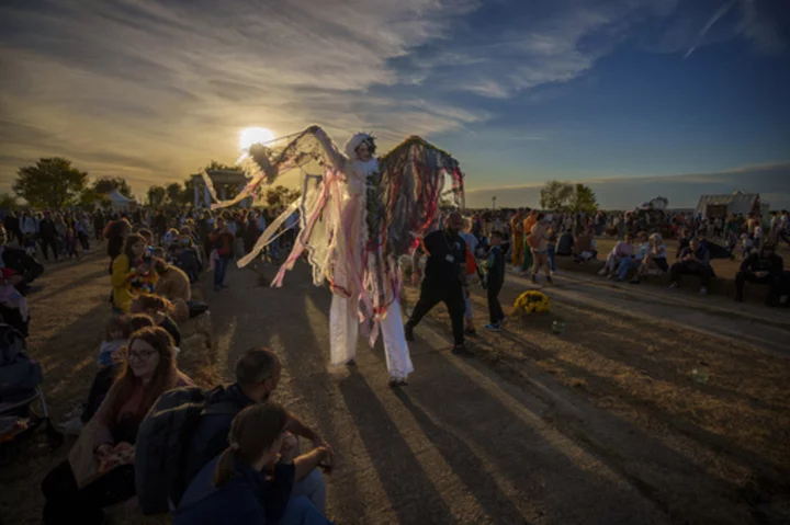 AP PHOTOS: 3-day Halloween festival draws huge crowds to Romania's capital, Bucharest