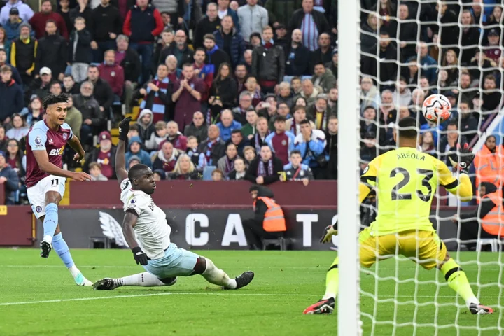 Aston Villa go two points off top as Ollie Watkins strike downs West Ham