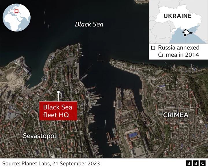 Ukraine war: Missile hits HQ of Russia's symbolic Black Sea navy