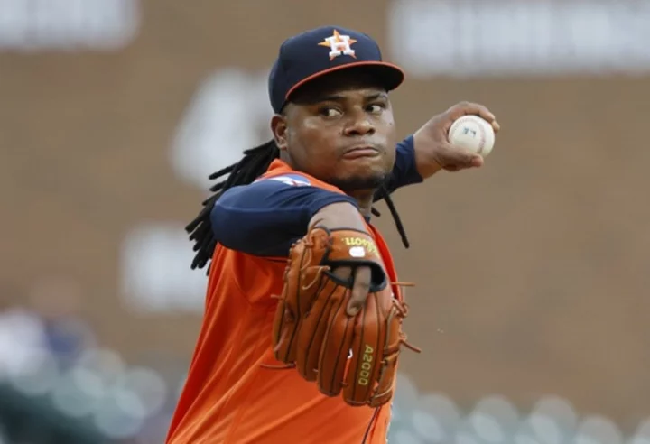 Astros' Framber Valdez holds Tigers hitless through 6 innings