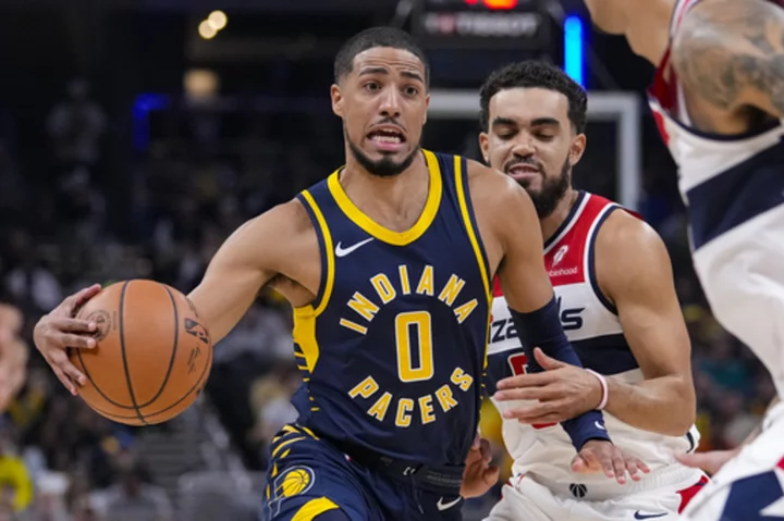 Pacers rout Washington 143-120 in record-setting season opener