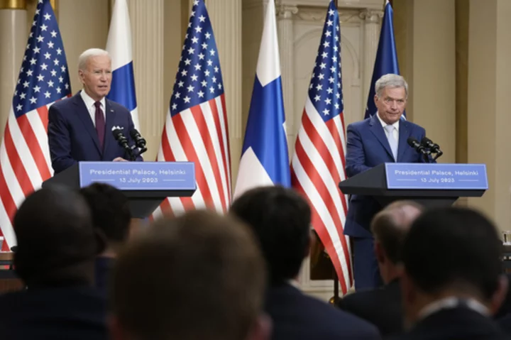 Biden proclaims NATO alliance 'more united than ever' as he celebrates new member Finland