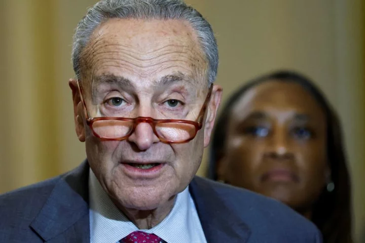 U.S. Senate leader Schumer cutting short trip to Asia