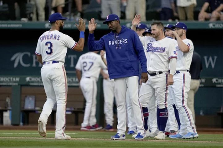 Speas big relief in debut, Heim homers as Rangers win 6th in a row, 5-1 over slumping Rays