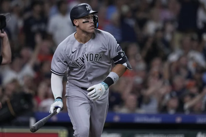 Judge homers again, Yankees' bullpen shuts down Astros in 5-4 win