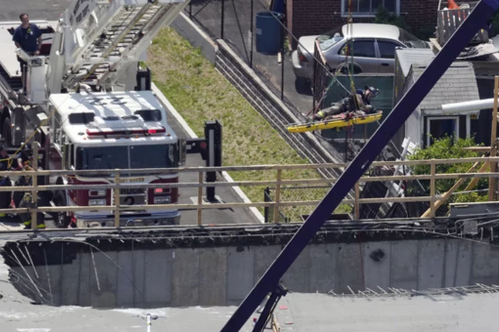 8 construction workers injured as building partially collapses during concrete mishap in New Haven