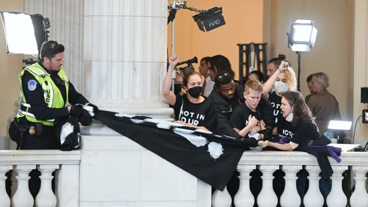 Hundreds arrested at Israel-Gaza protest near US Capitol