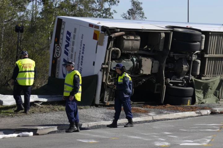 Australian bus driver released on bail after being charged over 10 passengers' deaths