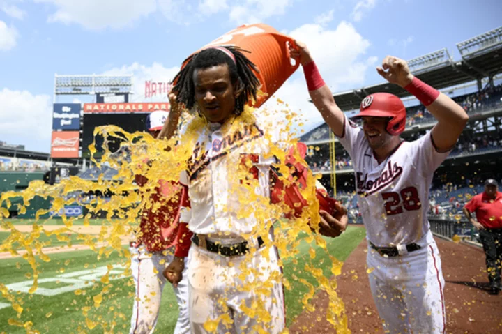 Abrams' single caps 4-run 9th inning as Nationals rally for 5-4 win over Rockies