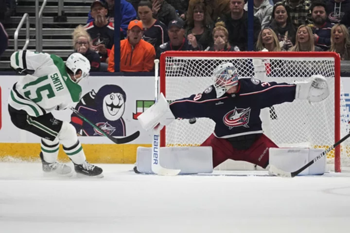 Matt Duchene helps Stars rally from 2-goal deficit in a 5-2 victory over the Blue Jackets