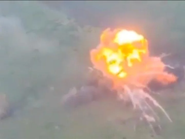 Russia claims to have remotely detonated tank laden with explosives, in apparent new tactic