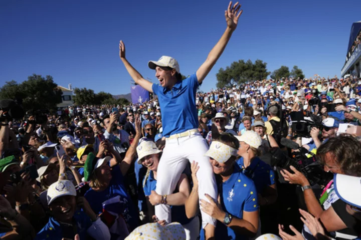 Carlota Ciganda's clutch shots keep the Solheim Cup in European hands