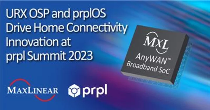 MaxLinear’s URX Open Source Platform and prpl Foundation’s prplOS Drive Innovation in Home Connectivity at prpl Summit 2023