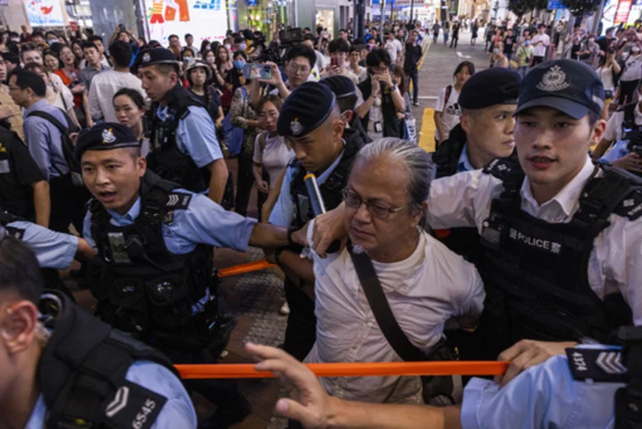 Hong Kong detains 8 people on eve of Tiananmen Square anniversary