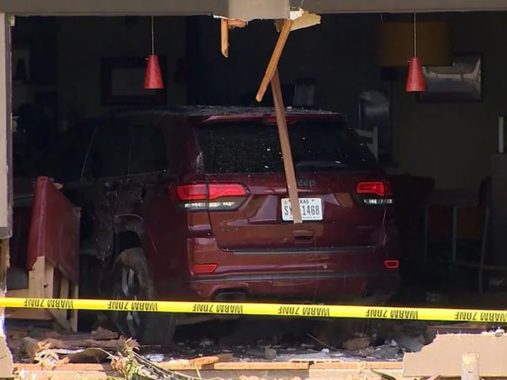 Car crashes into Denny's restaurant in Texas, injuring 23 people inside