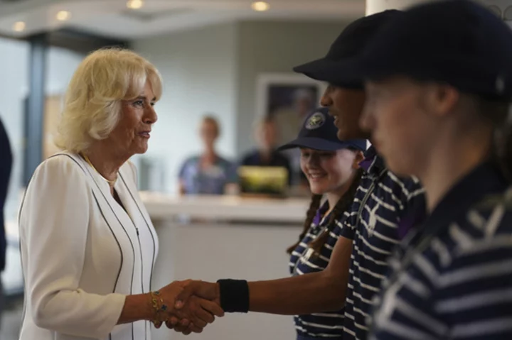 Queen Camilla attends Wimbledon, a week after Princess Kate made an appearance