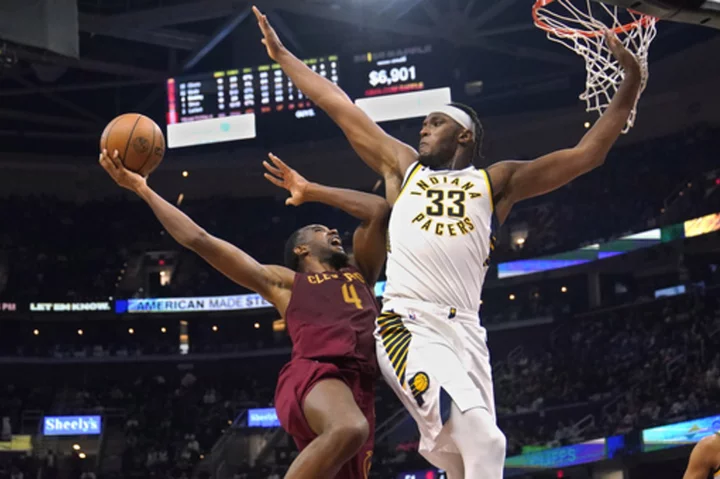 Aaron Nesmith has 26 points for the Pacers in a 125-113 win over the Donovan Mitchell-less Cavaliers