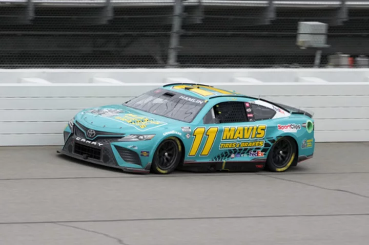 Denny Hamlin wins pole for NASCAR race at Watkins Glen, his 3rd at road course this season