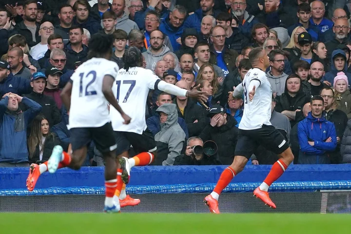 Luton celebrate landmark Premier League win to turn up heat on Everton