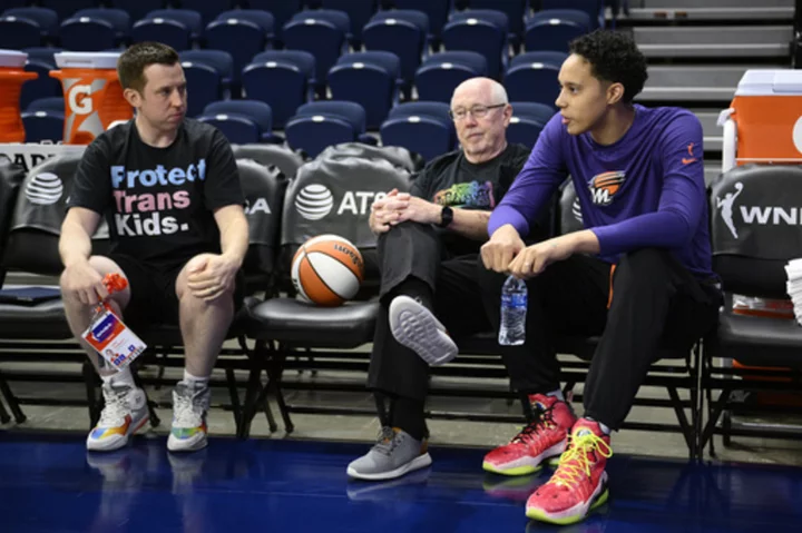 Brittney Griner is honored in Washington despite missing Mercury's game with a hip injury