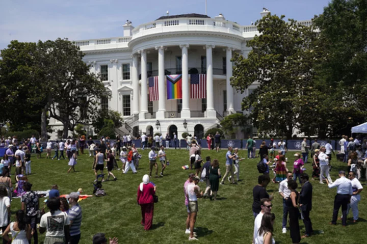 Biden marks LGBTQ+ Pride Month with celebration on White House South Lawn