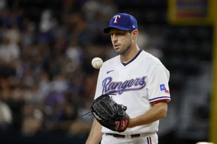 Max Scherzer strikes out 9 over 6 innings in his Rangers debut