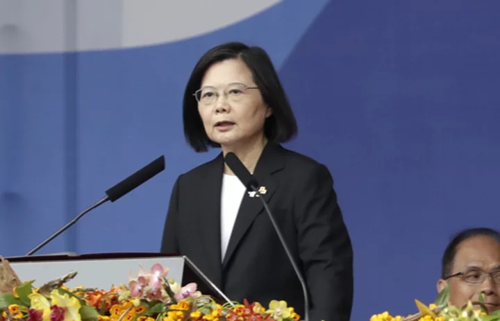 Facing Beijing's threats, Taiwan president says peace 'only option' to resolve political differences