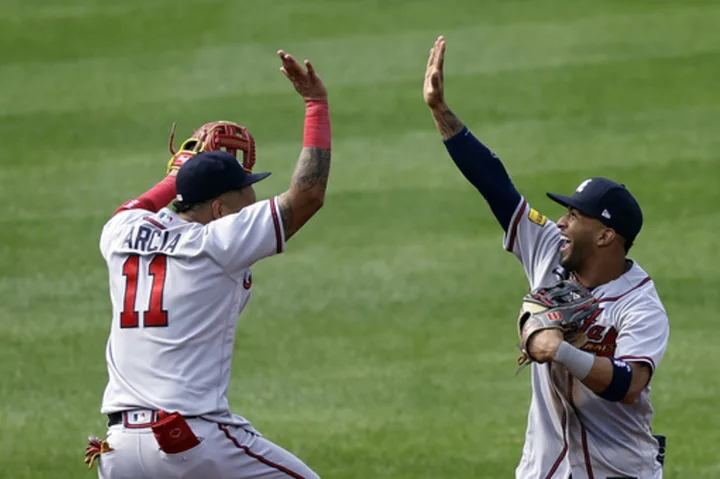 Matt Olson homers twice as Atlanta Braves pound New York Mets 21-3 in doubleheader opener