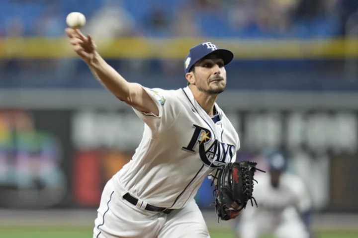 Eflin picks up 8th victory, Raley slugs 11th HR as MLB-leading Rays beat Twins 7-0