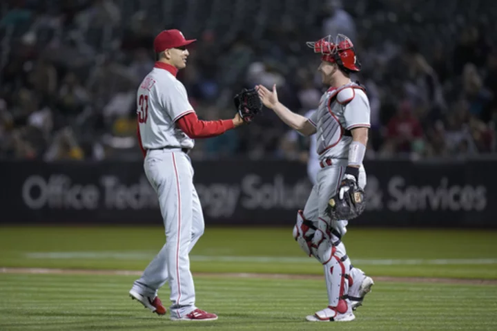 Schwarber homers on 1st pitch, Phillies beat A's 6-1 and stretch win streak to 4