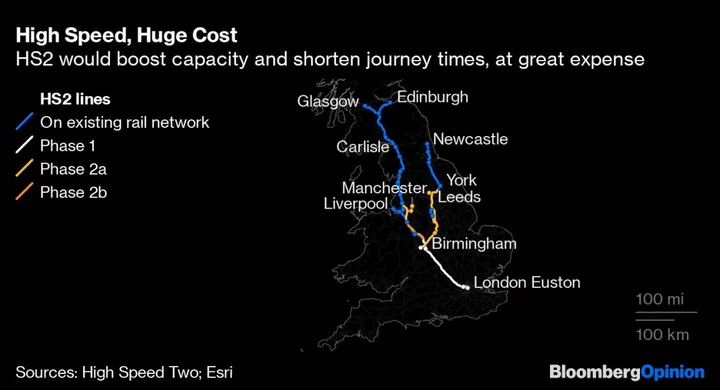 Anger Builds as Sunak Mulls Shortening Flagship UK Rail Link