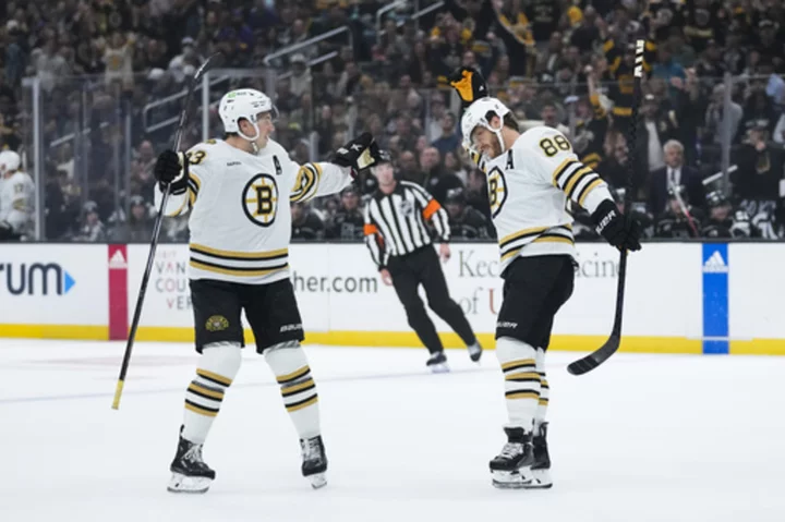 Marchand scores twice, Pastrnak has goal, 2 assists as Bruins beat Kings 4-2 to stay unbeaten