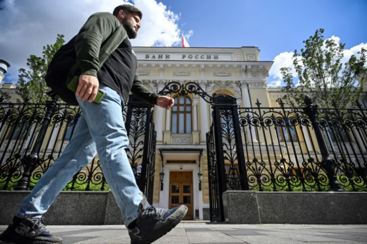 Russian central bank hikes key rate after ruble falters