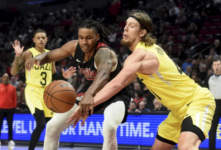 Trail Blazers snap 8-game skid with 121-105 victory over the Jazz