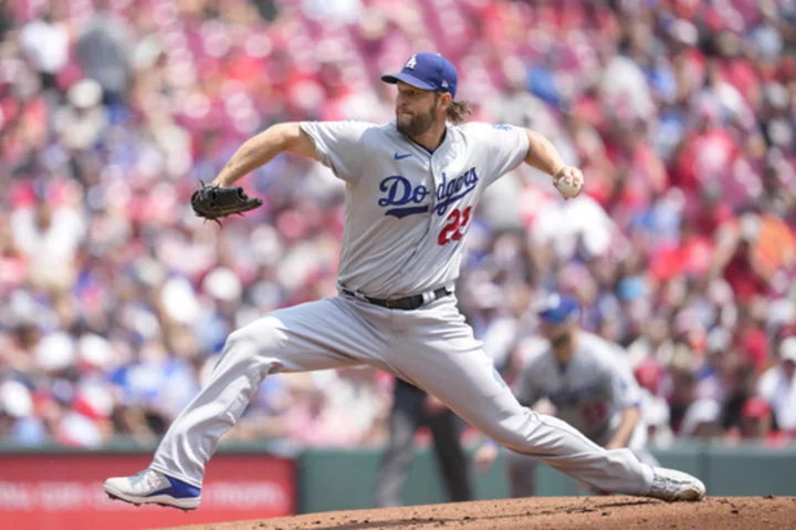 Clayton Kershaw strikes out 9 in Dodgers' 6-0 win over Reds