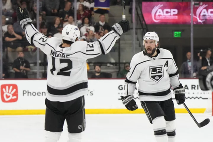 Doughty scores 2 as Kings rally from 3 goals down to beat Coyotes 5-4