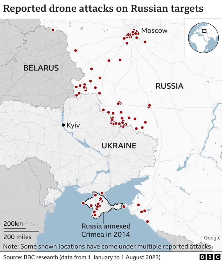 What do we know about drone attacks in Russia?