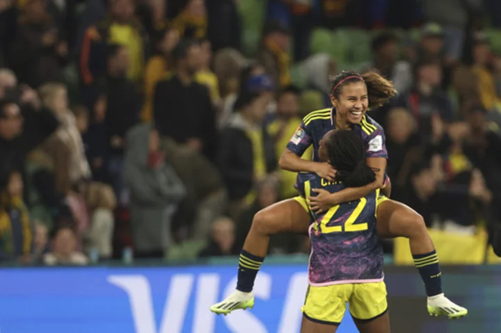 Usme leads Colombia to a 1-0 win over Jamaica and a spot in the Women's World Cup quarterfinals