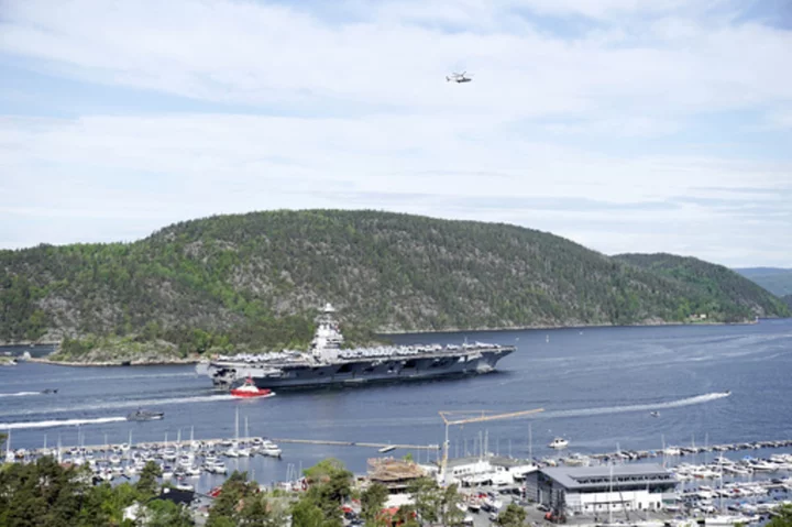 US aircraft carrier arrives in NATO member Norway, to take part in drills